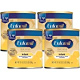 Enfamil Infant Formula, Milk-based Baby Formula with Iron, Powder Can, 21.1 Oz (Pack of 4)
